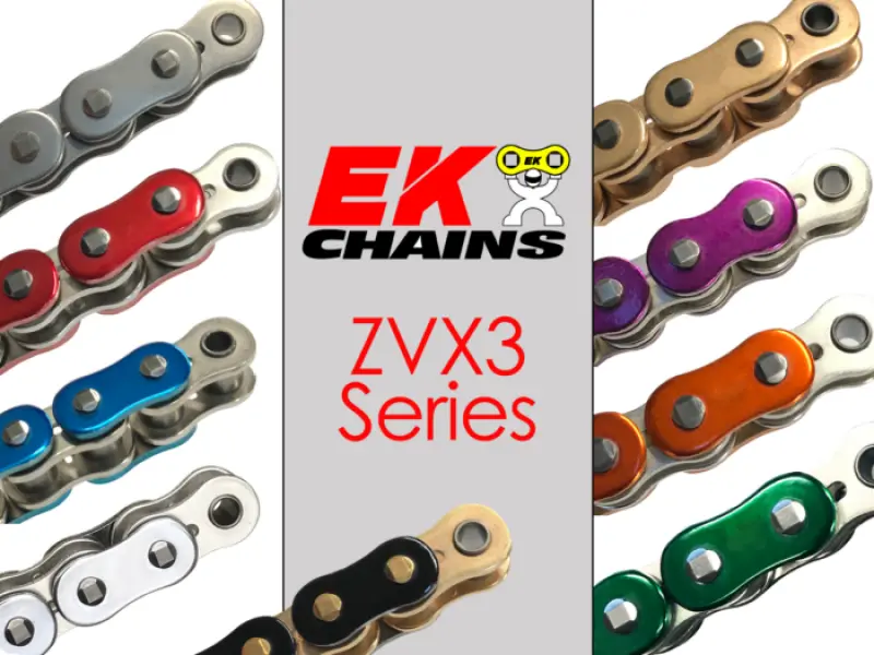 Vortex Racing Ek 530 Zvx3 Rivet Master Link- Metallic Orange 1