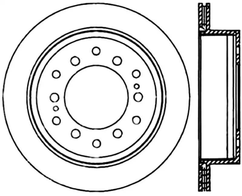 Stoptech 01-07 Toyota Sequoia/03-09 4 Runner / 03-09 Lexus Gx470 Slotted Right Rear Cryo-Stop Roto 1