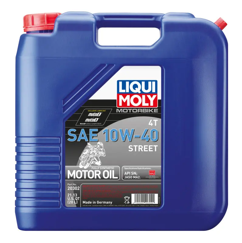 Liqui Moly 20L Motorbike 4T Sae 10W40 Street 1