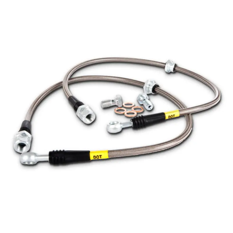 Stoptech 94-97 Bmw 840Ci / 90-97 850Ci/850Csi/850I Rear Stainless Steel Brake Line Kit 1