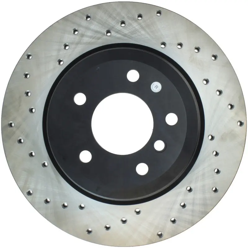 Stoptech Sport Cross Drilled Brake Rotor - Front Left 1