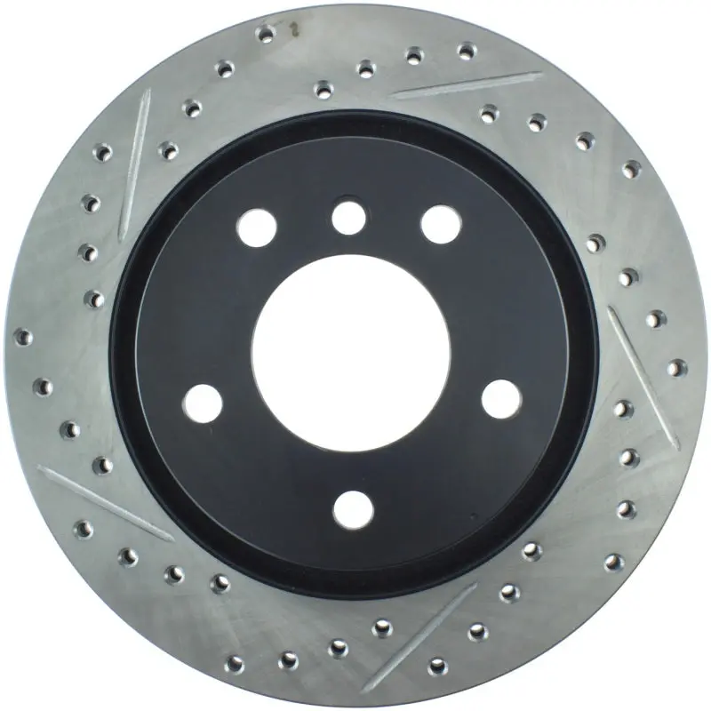 Stoptech Power Slot 00 Bmw 323 / 01-07 325 / 99-00 328 Series Rear Right Drilled & Slotted Rotor 1