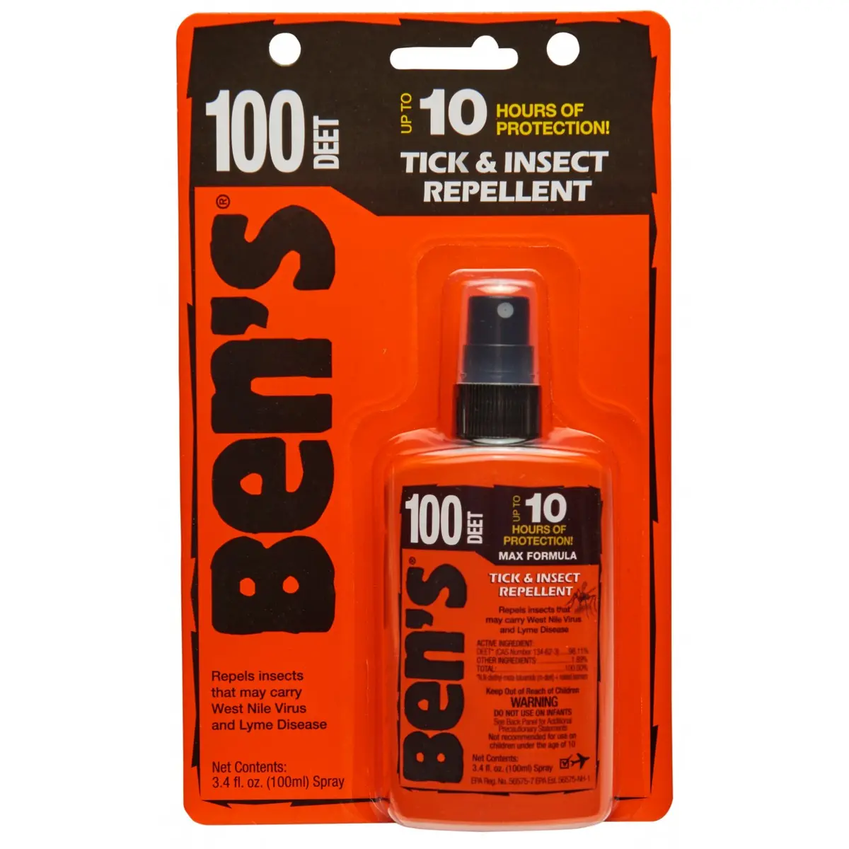 Ben's 100 Tick & Insect Repellent 3.4 Oz. Pump Spray 1