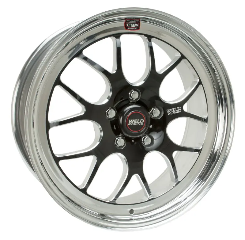 Weld S77 18X10 / 5X4.5 Bp / 6.2In. Bs Black Wheel (Medium Pad) - Non-Beadlock 1