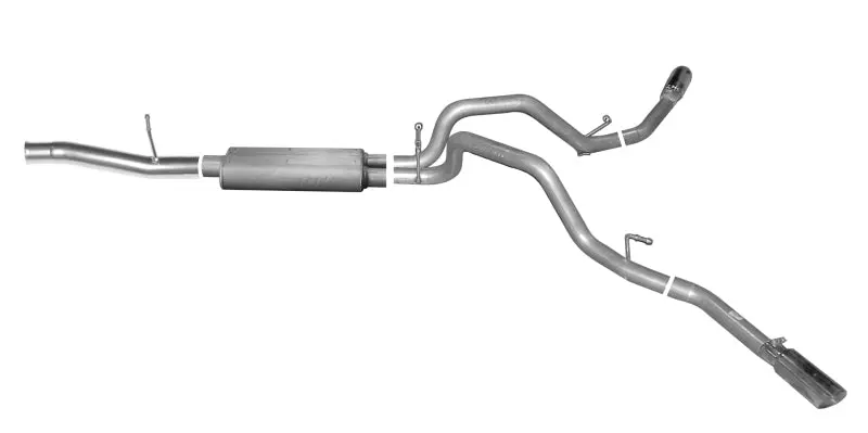 Gibson 15-18 Chevrolet Silverado 1500 Ls 5.3L 3In/2.25In Cat-Back Dual Extreme Exhaust - Aluminized 1