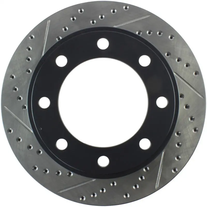 Stoptech 00-05 Ford Excursion 4Wd / 99-04 F250/F350 Pickup Front Slotted & Drilled Right Rotor 1