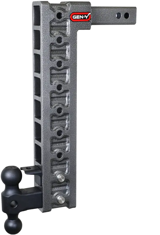 Gen-Y Mega Duty 2In Shank 20In Drop 10K Hitch W/Dual-Ball/Pintle Lock/Stabilizer Kit 1