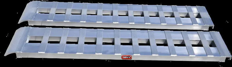 Gen-Y Heavy-Duty 14Ft Aluminum Loading Ramps 15In X 168In 4K Capacity Per Ramp - Pair 1
