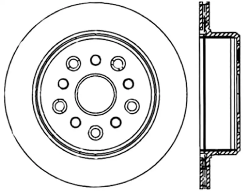 Stoptech Power Slot 5/93-98 Supra Turbo Rear Right Sportstop Cryo Slotted Rotor 1
