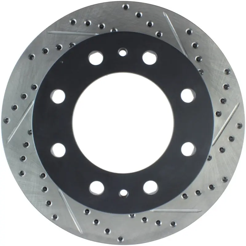 Stoptech 01-09 Chevrolet Silverado 2500Hd 3500 Front Left Slotted & Drilled Rotor 1