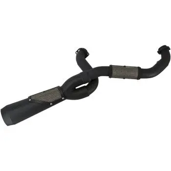 Trask 2-Into-1 Big Sexy Exhaust System - Stainless - M8 Softail  Tm-5132Bk  1800-2793 1
