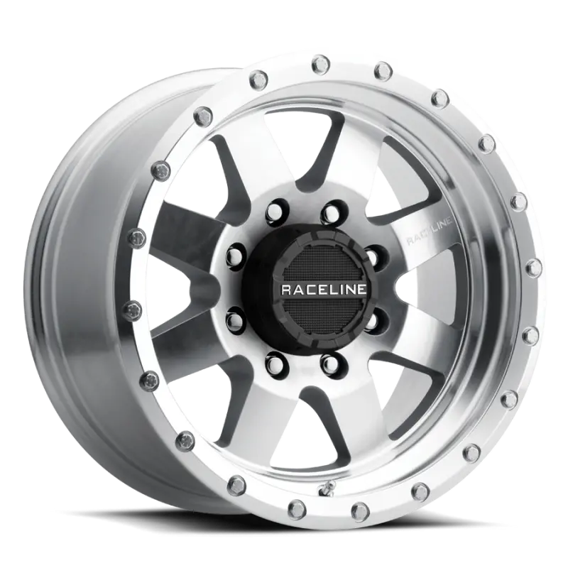 Raceline 935Mc Defender 17X9in / 5X127 Bp / -12Mm Offset / 83.82Mm Bore - Machined Wheel 1
