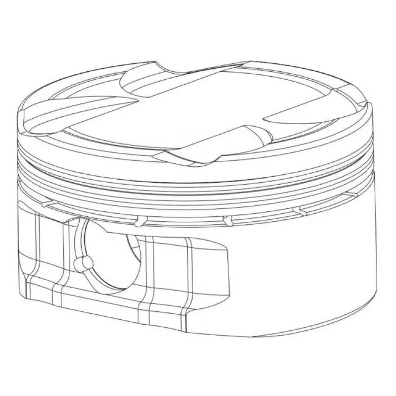 Cp Piston & Ring Audi 2.0L/2.5L Tsi 22Mm Pin 83.5Mm (+1.0Mm Oversize) 9.5:1 - Set Of 5 1