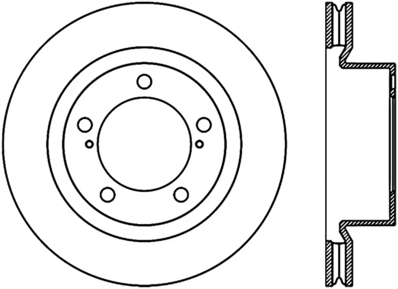 Stoptech 08-11 Lexus Lx570 Slotted & Drilled Front Right Rotor 1