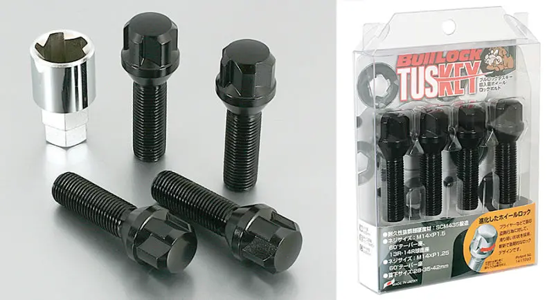 Project Kics Bull Lock Tuskey Bolt 14X1.25 60 Deg/42Mm Black 1