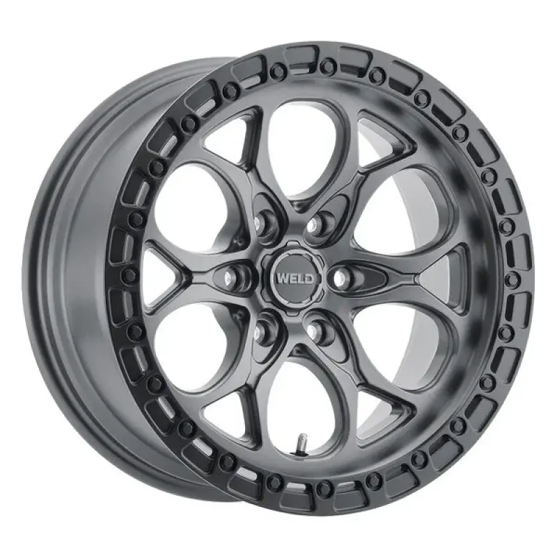 Weld 17X9 Ledge 6 6X139.7 Et00 Bs 5.00 Satin Gun / Satin Blk Ring 106.1 1