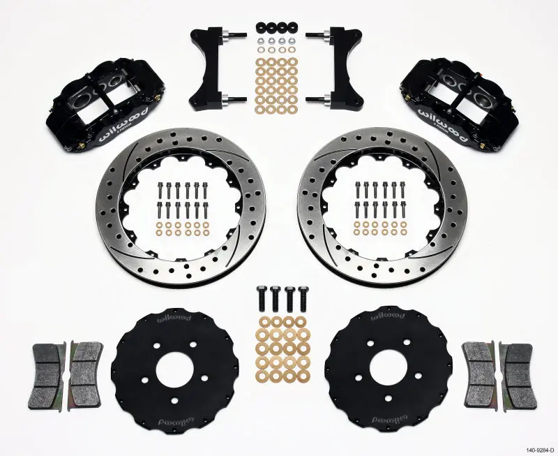 Wilwood Narrow Superlite 6R Front Hat Kit 13.06In Drilled Mitsubishi Evo Viii 1