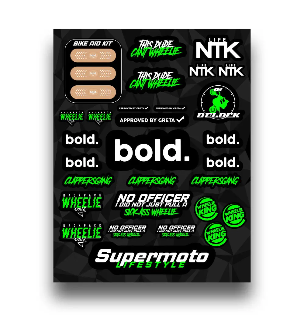 Sticker Sheet - Green 1