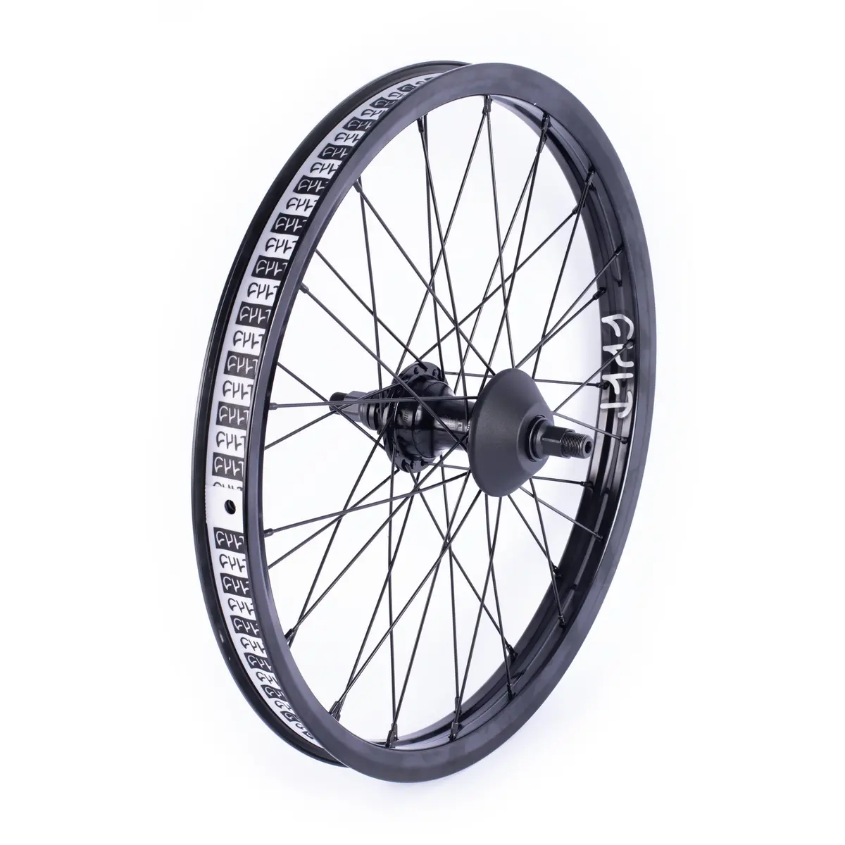 Crew Hybrid Freecoaster Wheel / Black & Polished 3