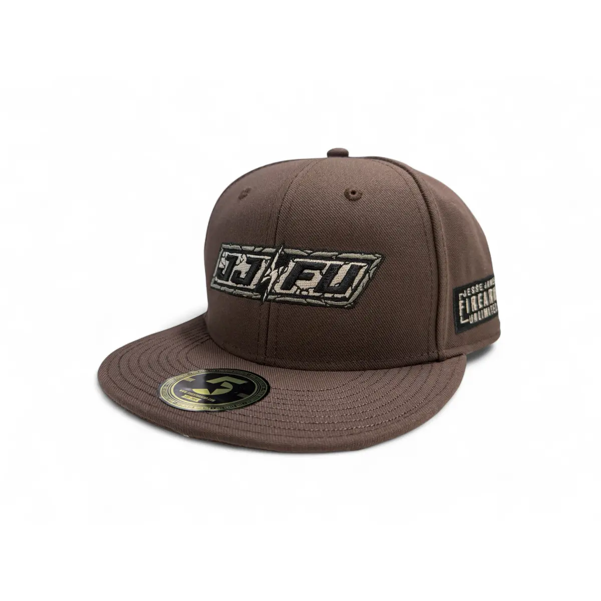 Jjfu Logo Flatbill Hat - Chocolate 1