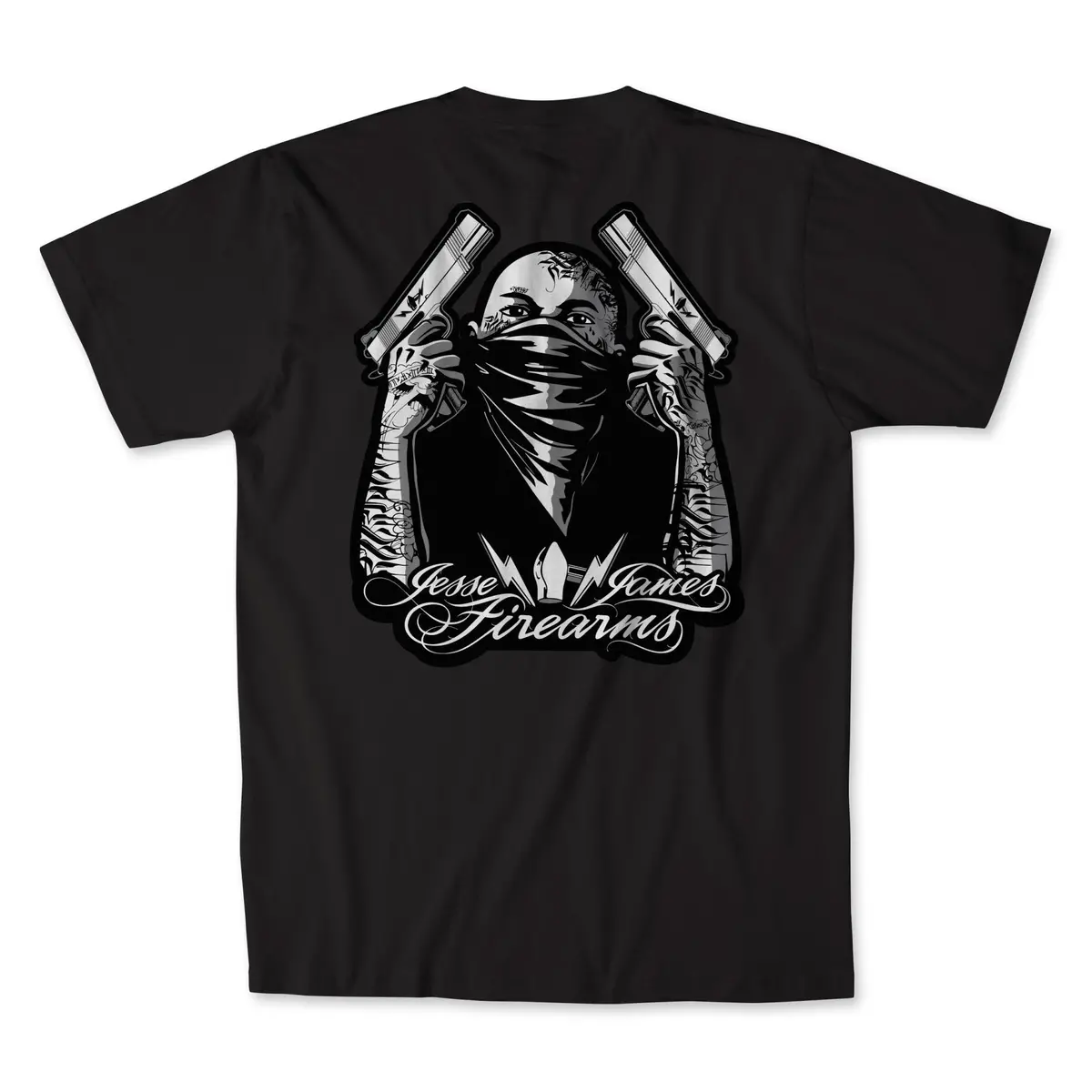 Jjfu Dos Pistolas Tee - Black 1