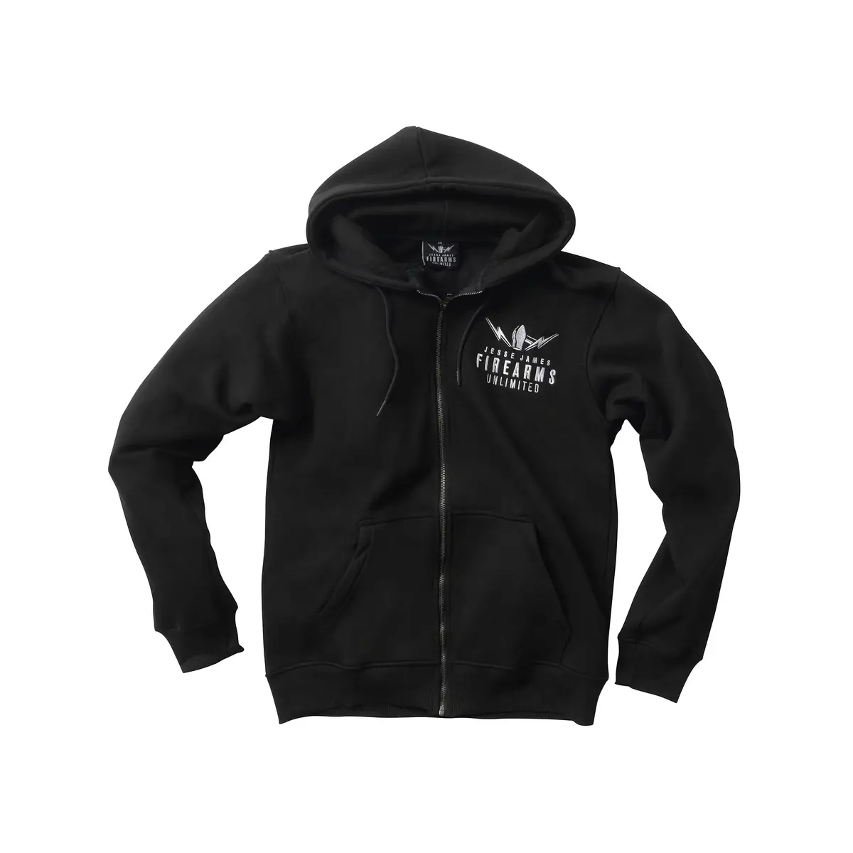 Jjfu Embroidered Blast Logo Zip Hoody - Black 1
