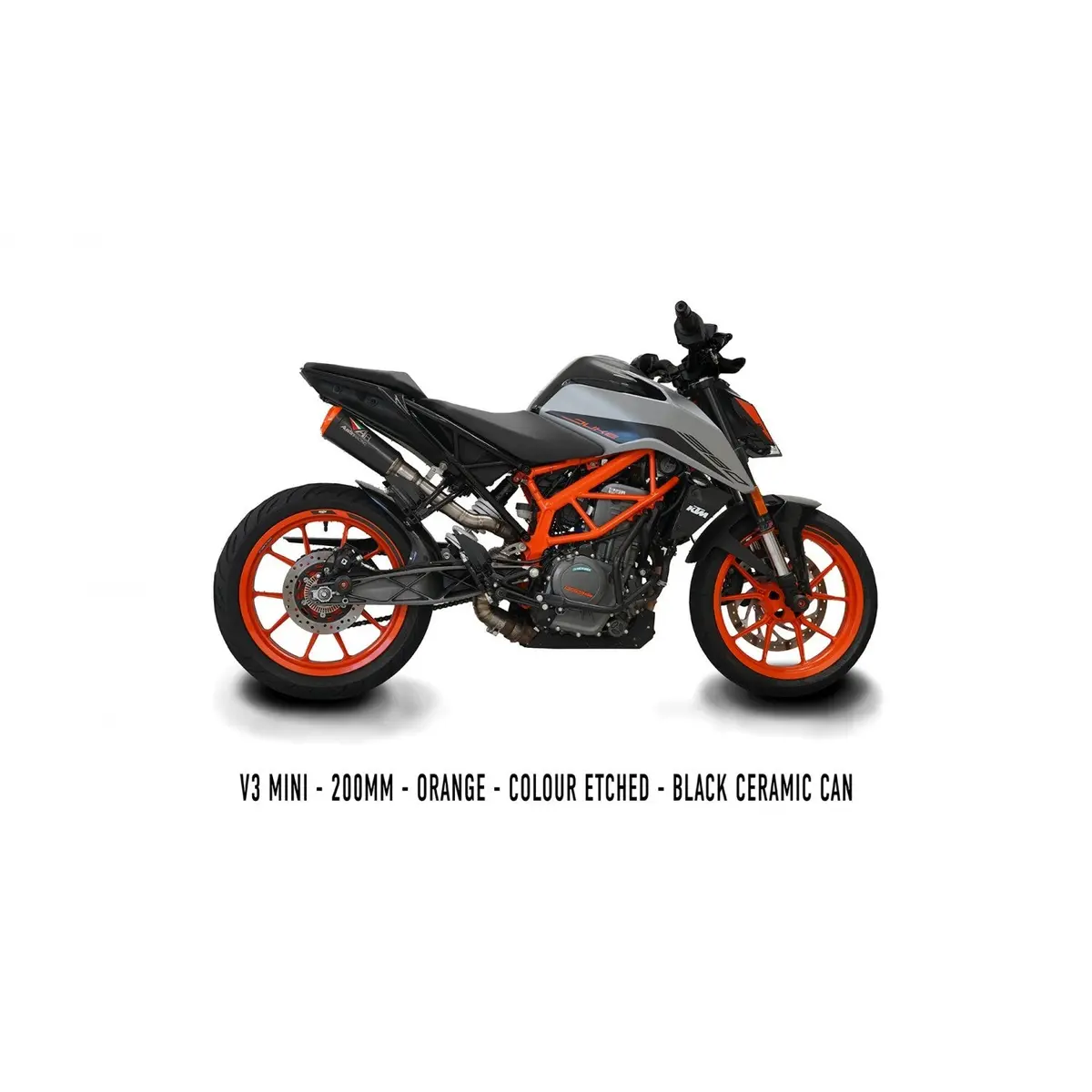 Austin Racing  V3 Mini 2021-2023 Ktm Duke 390 Gp1 Hi-Slung De-Cat Race Exhaust System  Aur84 1