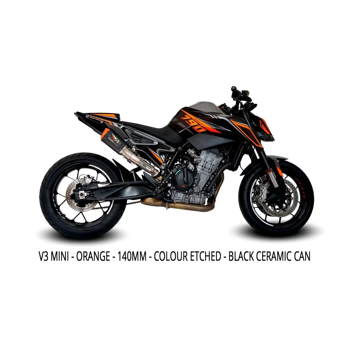 Austin Racing  Ktm Duke 890 Hi-Slung Db Compliant & Race Slip-On De-Cat Exhaust Systems  Ar78 1