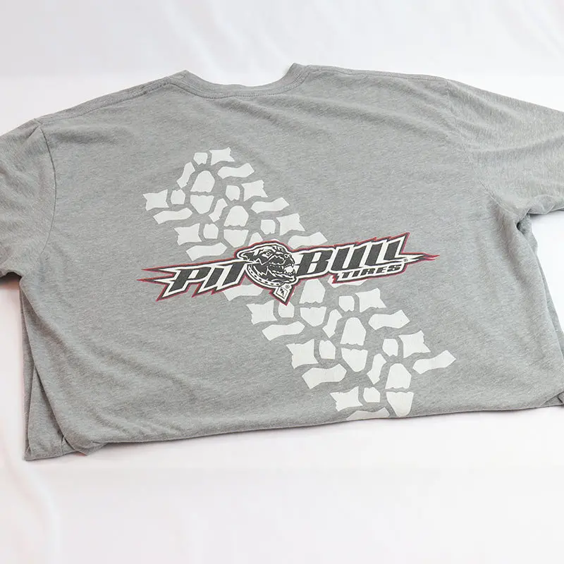 Gray - Pit Bull Tires T-Shirt 1