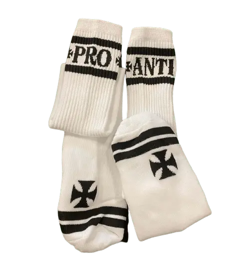 Pro-Anti Knee High Socks - White 1