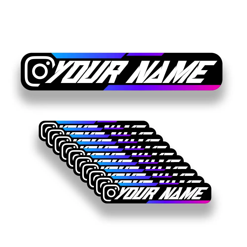 Instagram Tag Stickers X10 (Custom Name) 4