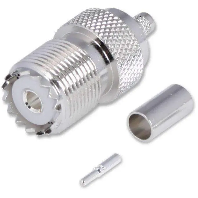 Crimp On Female Uhf Antenna Connector 1