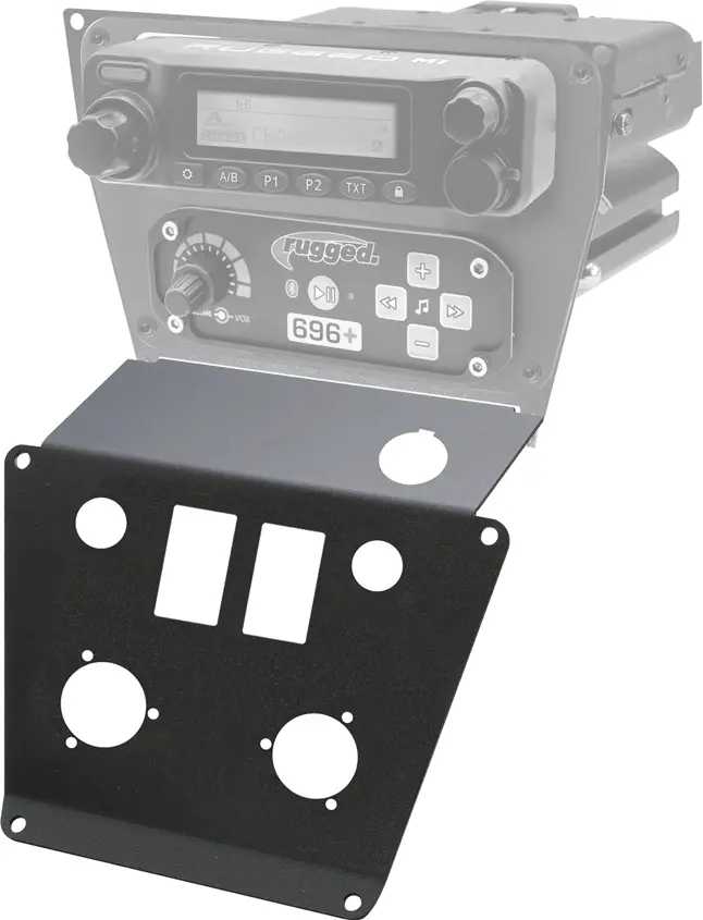 Lower Accessory Panel For Polaris Rzr Pro Xp, Rzr Turbo R, And Rzr Pro R Dash Mount Radio And Intercom - Switch Pros 8 1