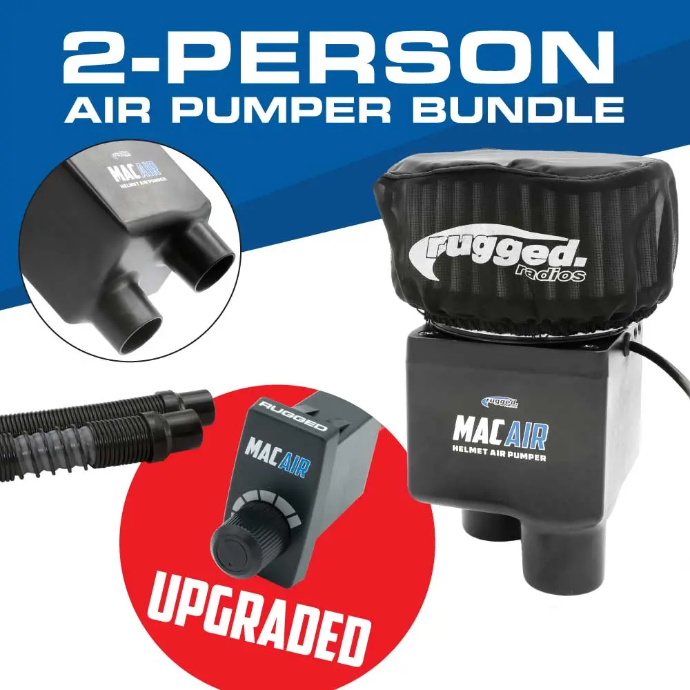 Mac Air Bundle - 2 Person Helmet Air Pumper System 1