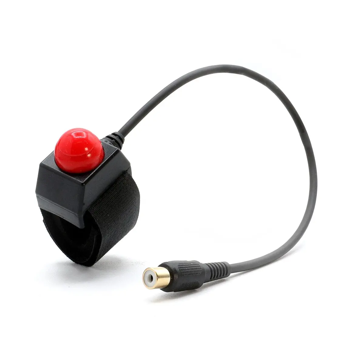 Motorcycle Push To Talk (Ptt) Velcro Mount With Rca Connector 1