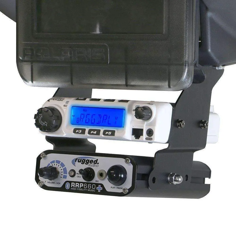Polaris Xp1 Below Dash Mount For M1 / Rm60 / Rdm-Db / Gmr45 Radio And Rugged Intercom 1