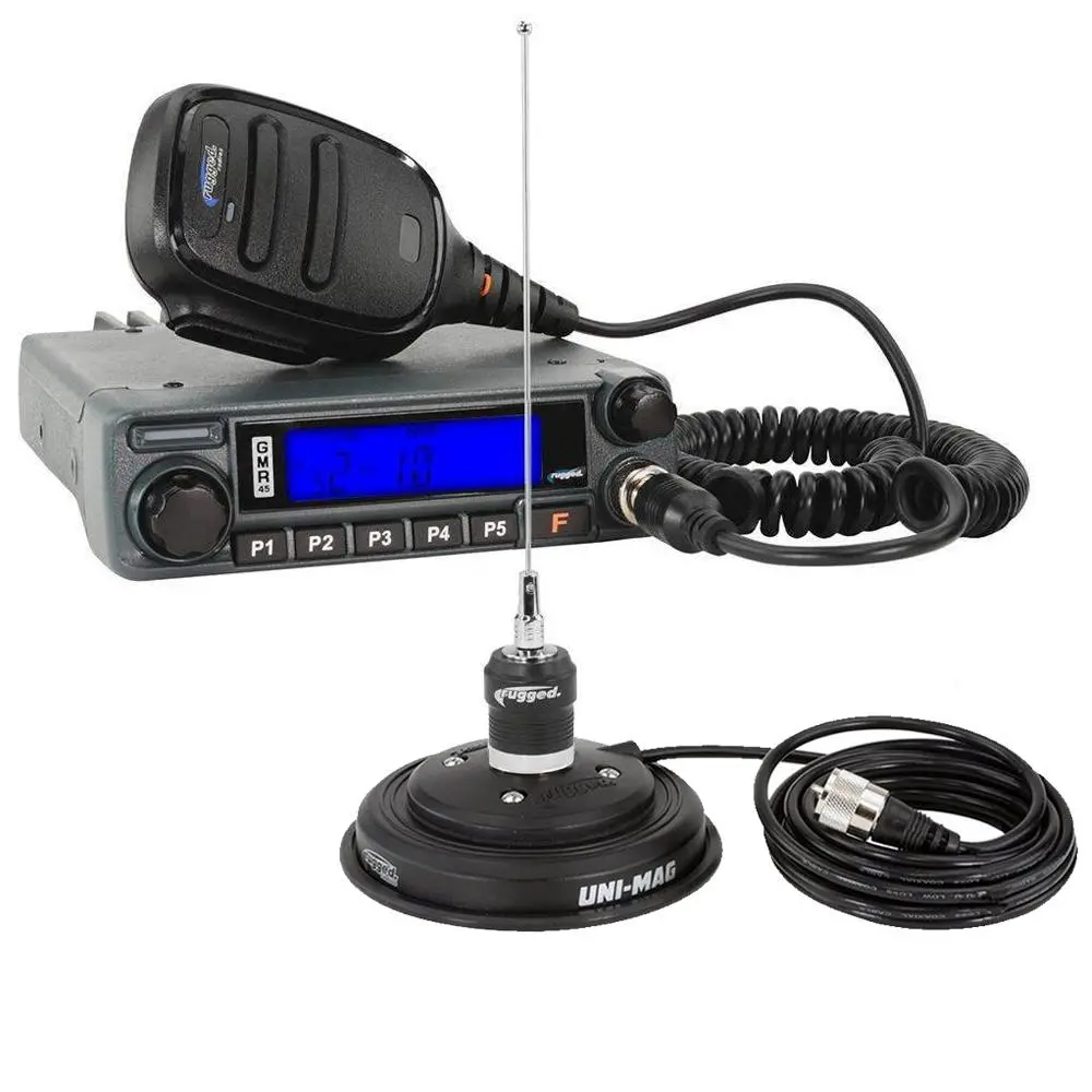 Gmrs 45 Watt Mobile Radio Kit With Antenna And Uni-Mag Mount 1