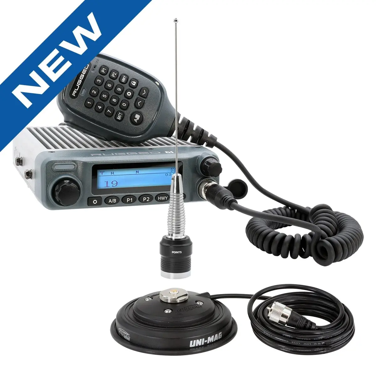 Radio Kit - Rugged G1 Adventure Series Waterproof Gmrs Mobile Radio With Antenna 1