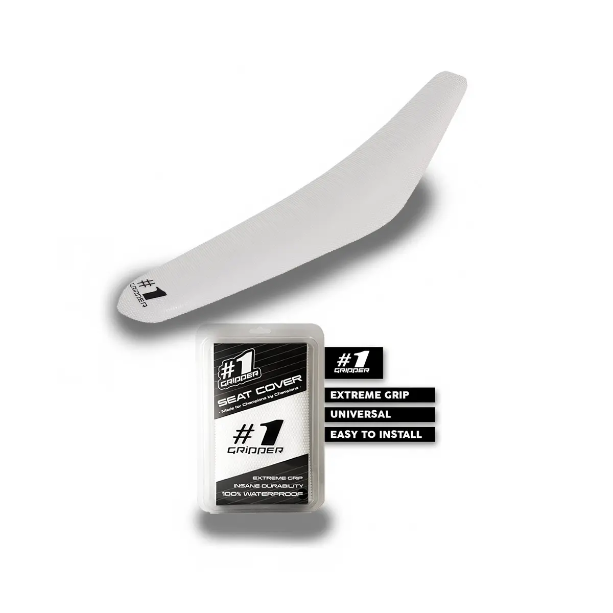 Seat Cover - One Gripper | White 1