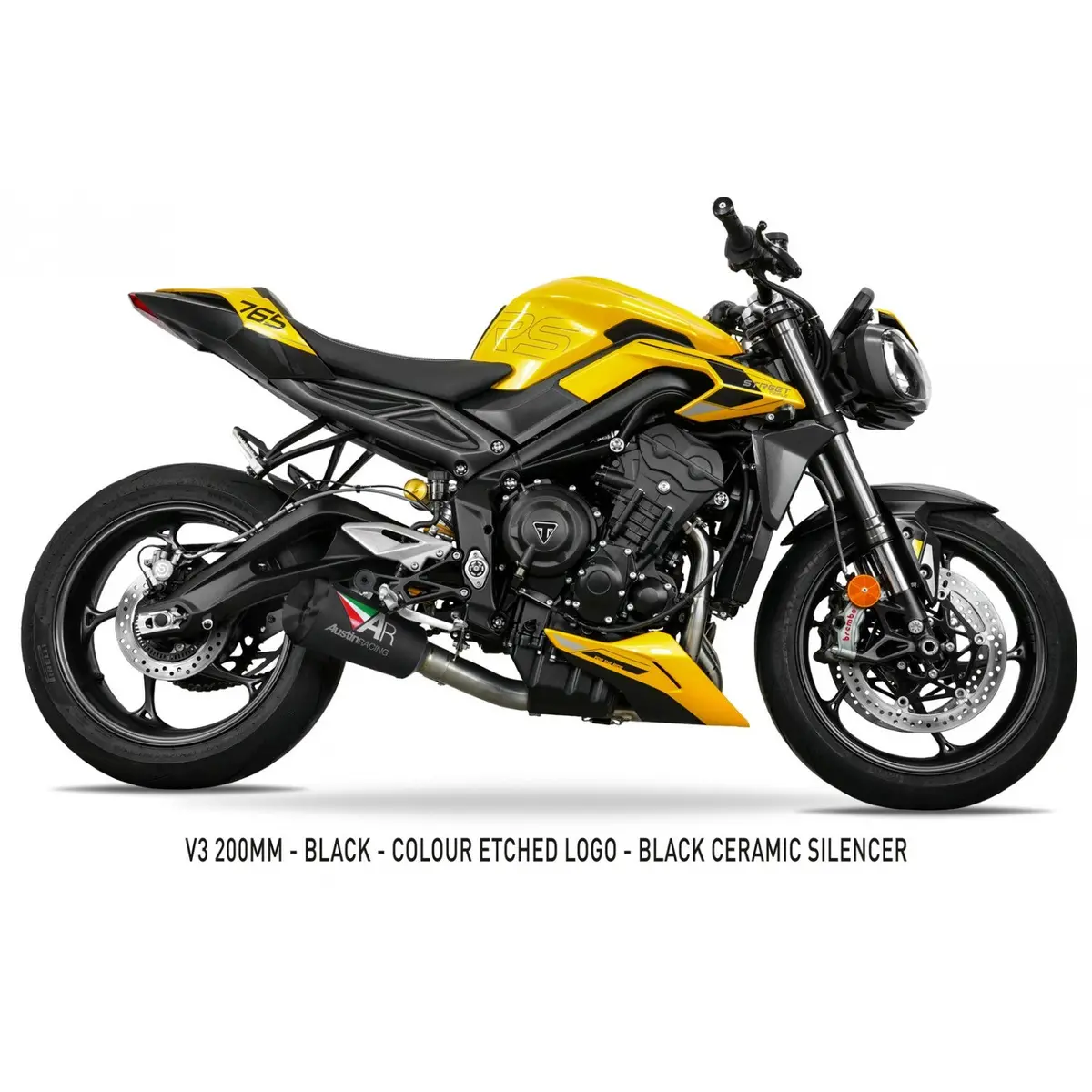 Austin Racing 2023 - 2025 Triumph Street Triple 765 V3 Rs Box-Delete And Full Race Exhaust System Ar104 1