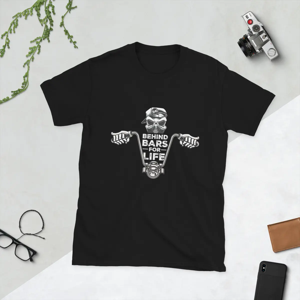 Behind Bars For Life Front Art T-Shirt 1