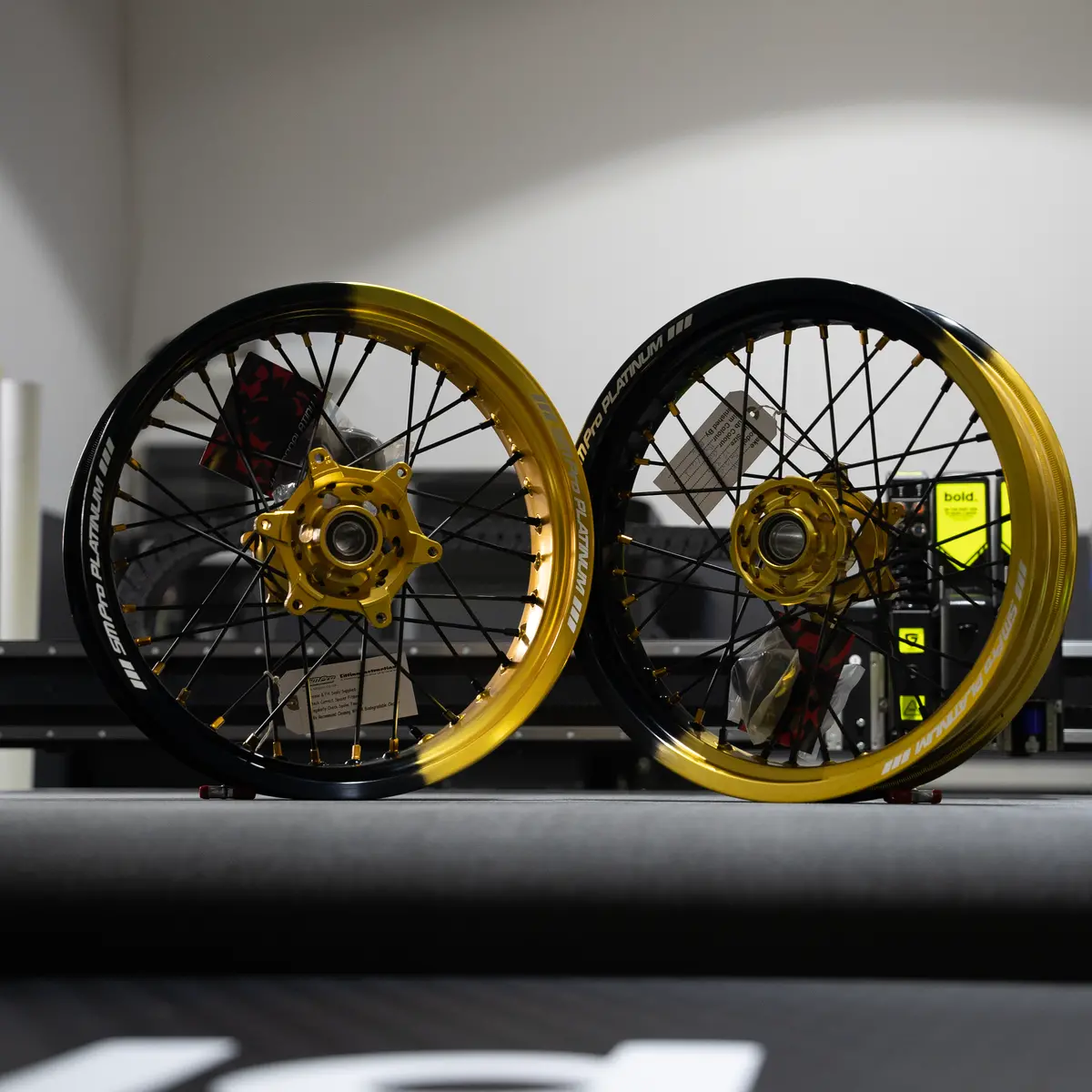 Smpro Gold/Black | 50/50 - Supermoto Wheelset 1