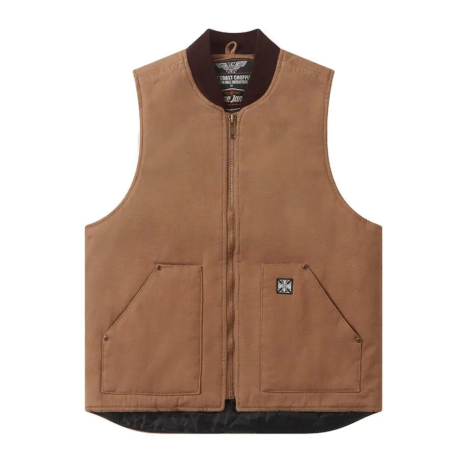 Wcc Heavy Duty Canvas Workvest - Frontier Brown 1