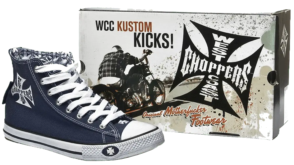 Wcc Warrior Hi-Tops - Navy 1
