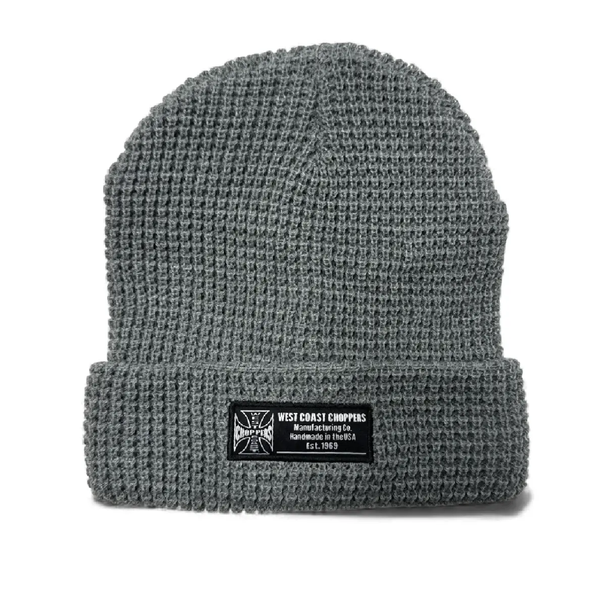 Wcc Waffle Cuff Beanie - Grey 1