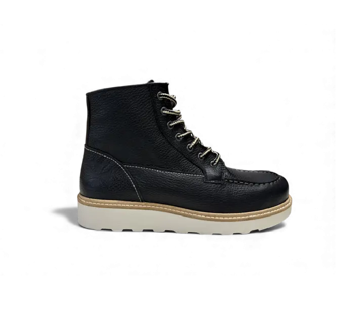 Wcc Rigid Leather Boots - Tumble Black 1
