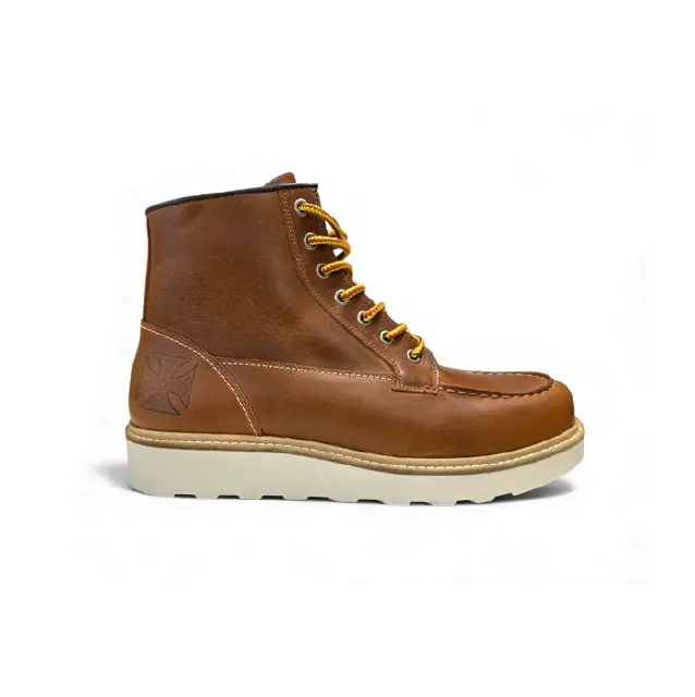 Wcc Rigid Leather Boots - Cognac 1