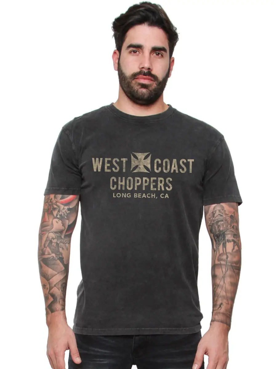 West Coast Choppers Eagle Tee - Vintage Black 1