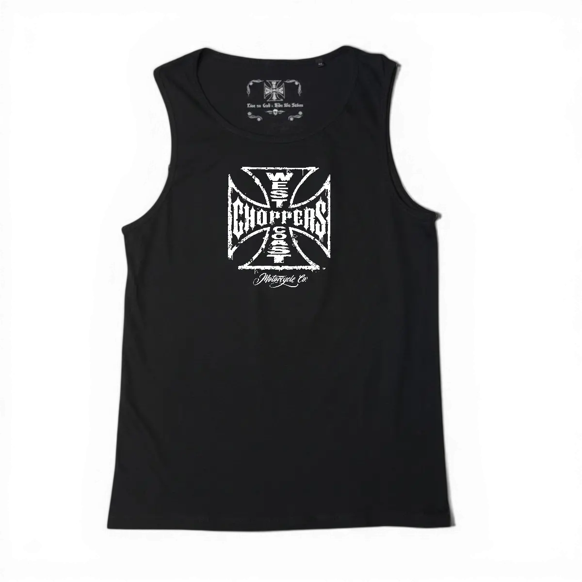 Worn Cross Tanktop - Black 1