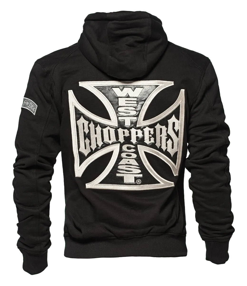 West Coast Choppers Og Classic Panel Zip Hoody - Black 1